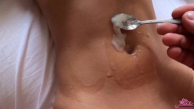Длабока дувалка и страстен секс одблиску - изедена сперма